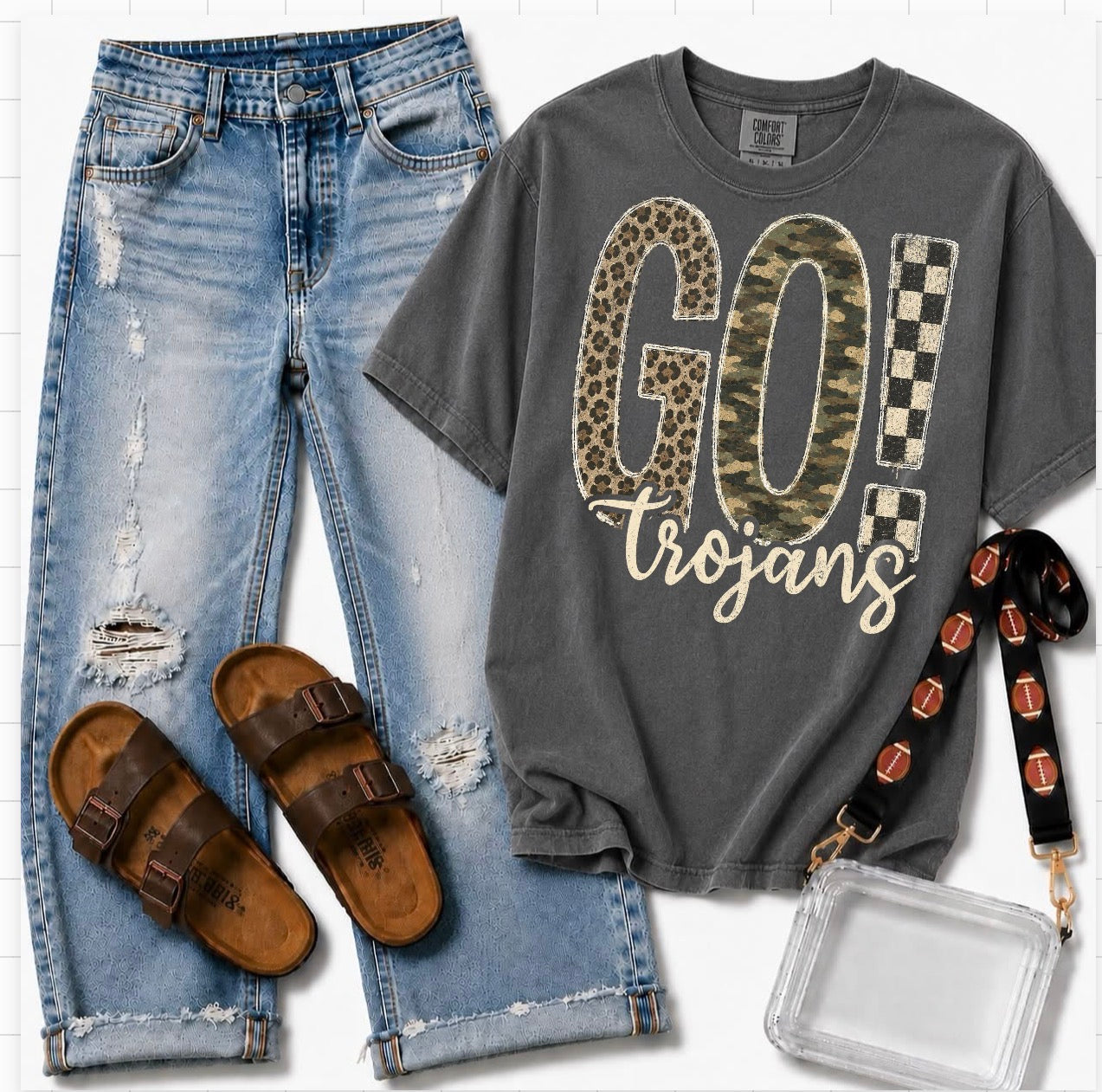 Camo Go Trojans (3 shirt styles)