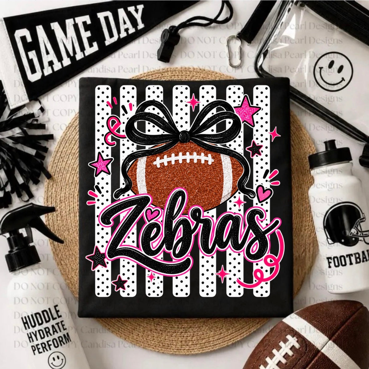 Zebra Football Stripe