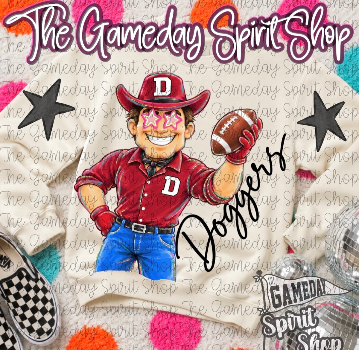 Dewey Preppy Mascot (3 shirt styles)
