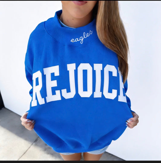 Rejoice Mock Neck Sweatshirt (Oct Arrival)