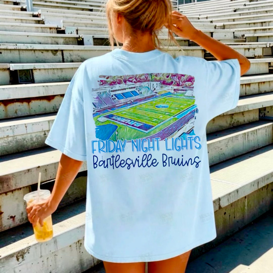 Bartlesville Bruins Watercolor Stadium