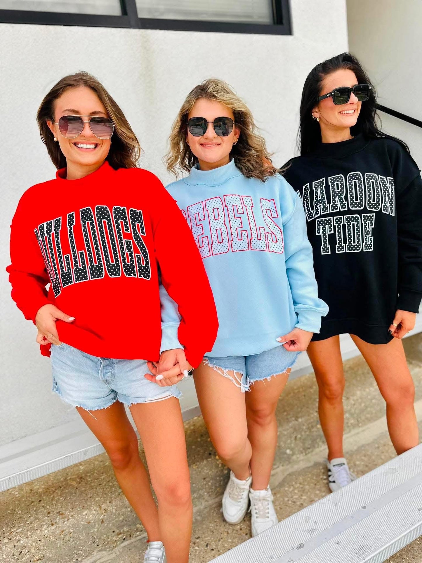 Custom Polkadot Letter Mocknecks