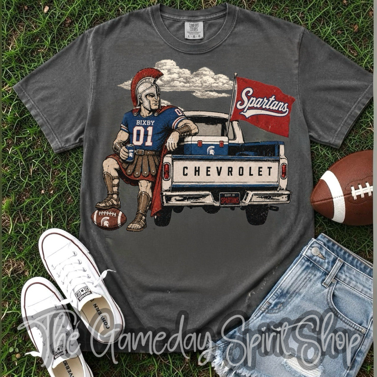 Tailgate Club CUSTOM Mascot Tee Front Logo (2 Colors)