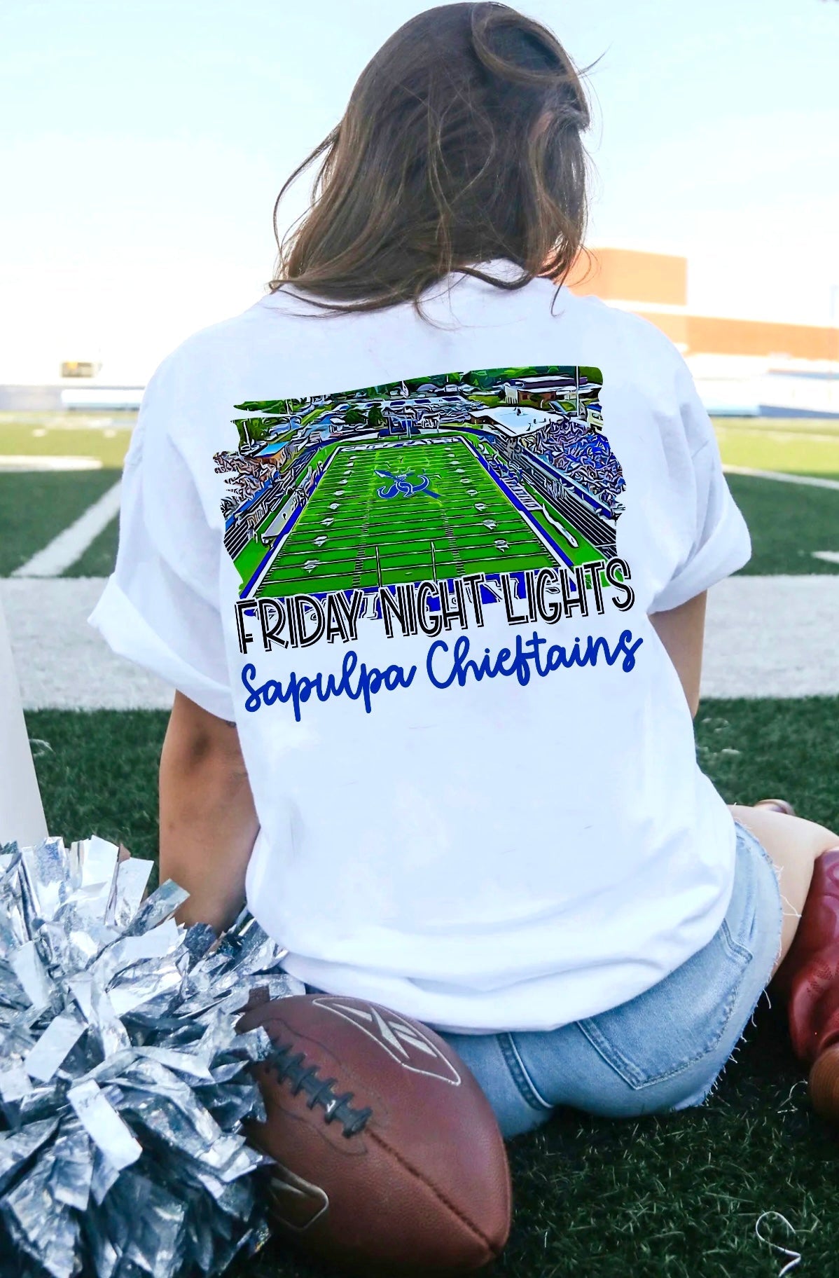 Sapulpa Chieftains Watercolor Stadium