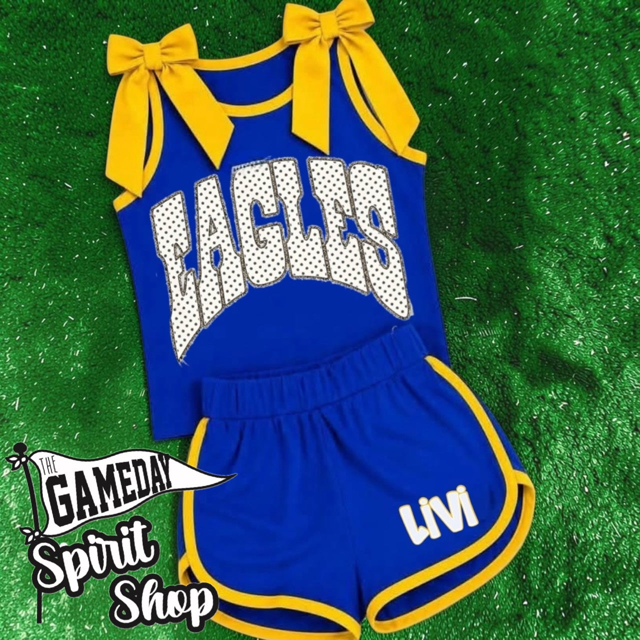 Custom Bowtie Cheer Set (any color and team!)