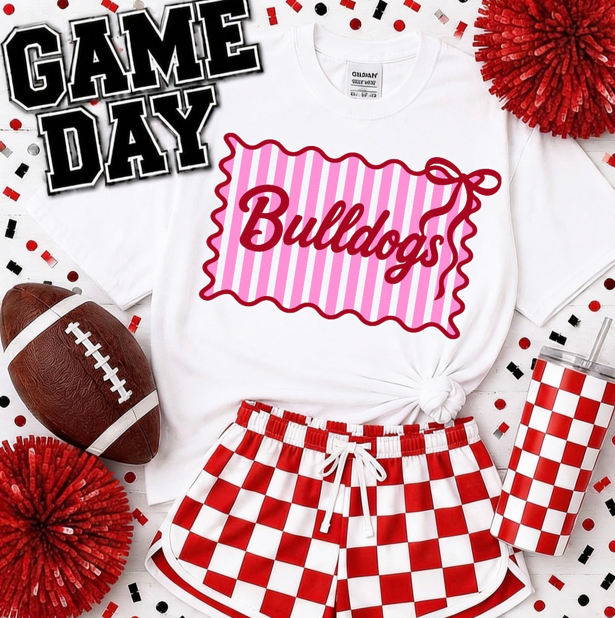 Bulldogs Bow Stripe