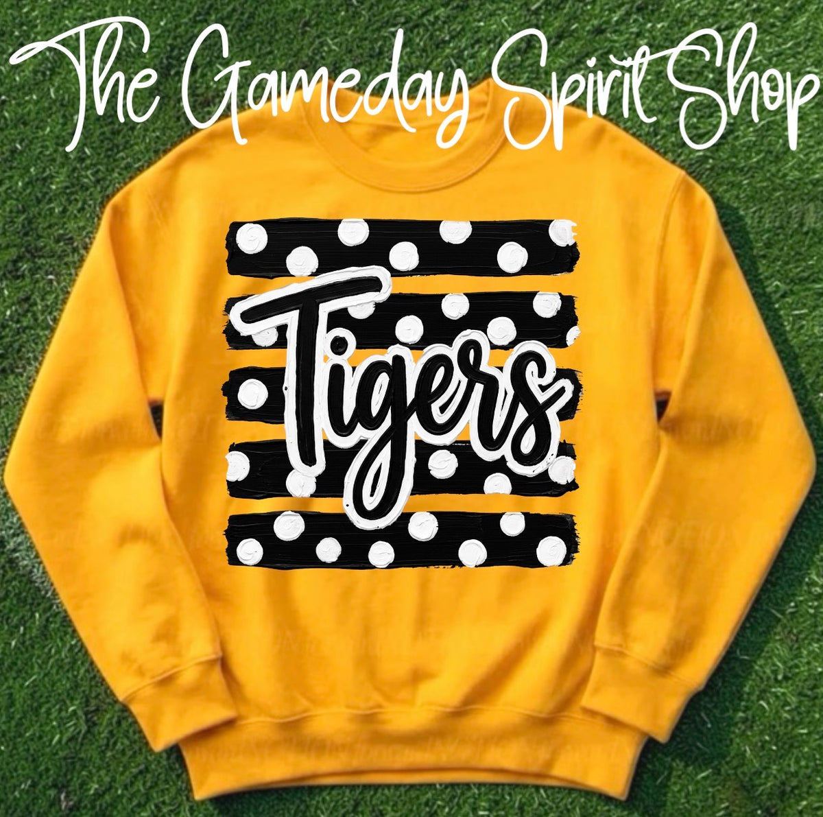 Tigers Polkadot Stripe Gold