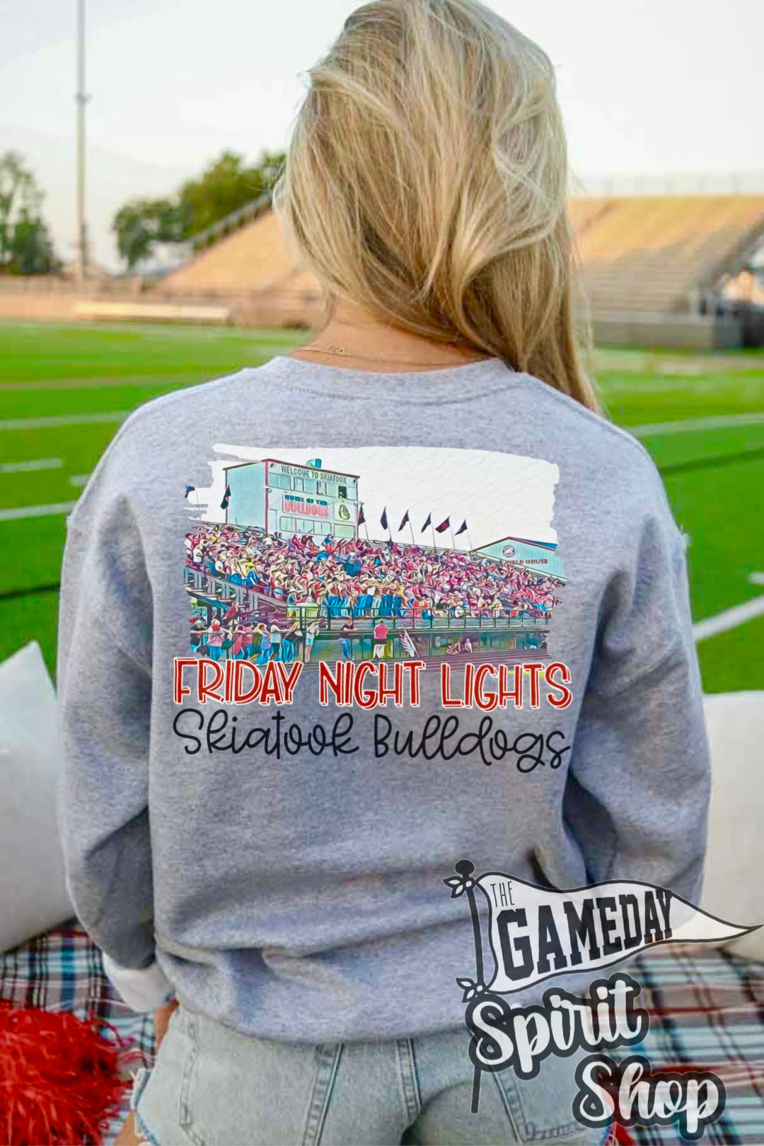 Skiatook Bulldogs Watercolor Stadium