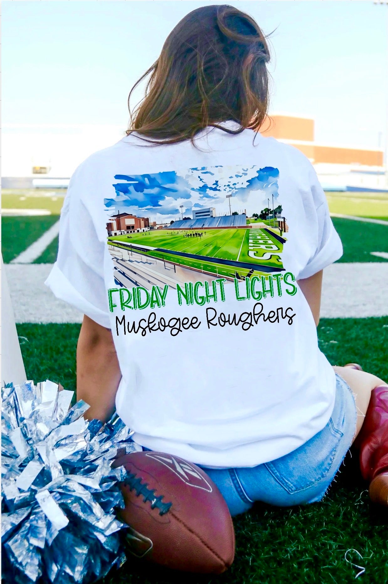 Muskogee Roughers Watercolor Stadium