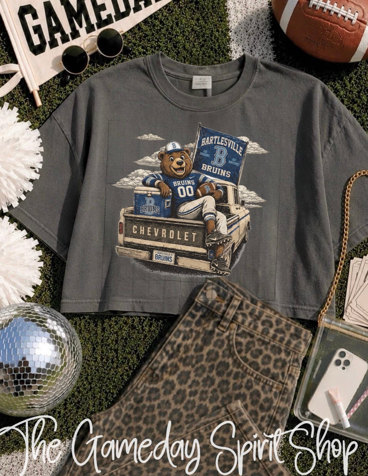 Bruins Tailgate Club Boxy Crop (2 Colors)