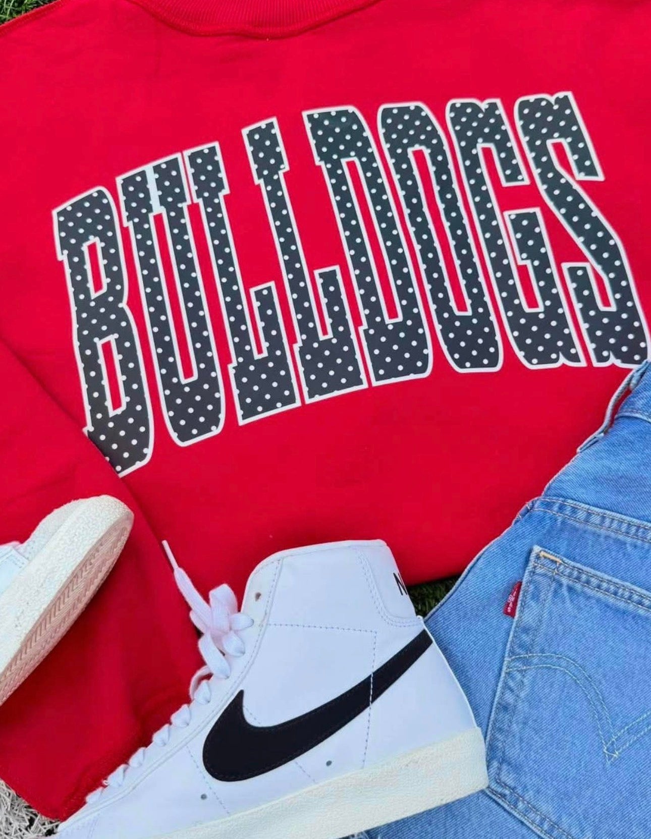 Custom Polkadot Letter Mocknecks