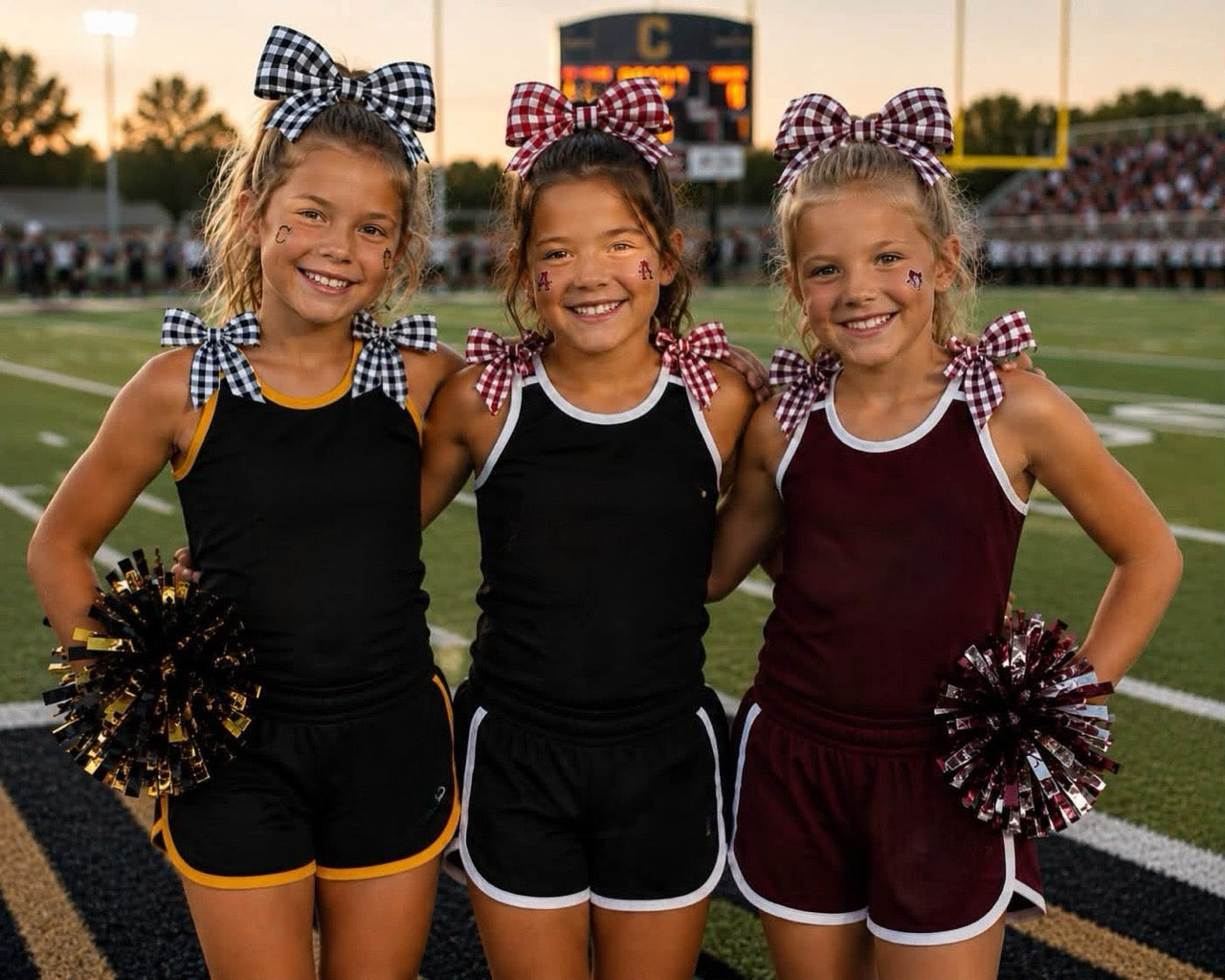 Custom Bowtie Cheer Set (any color and team!)