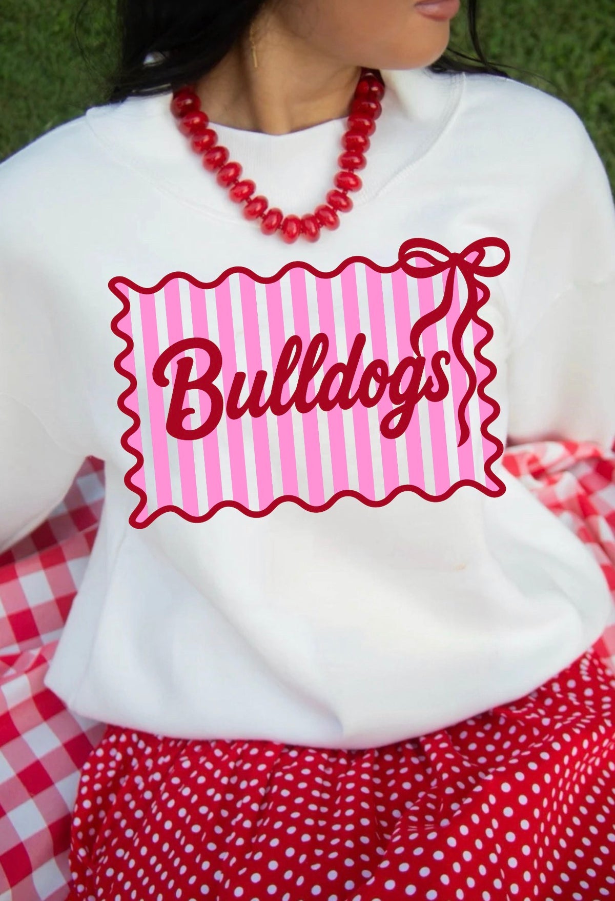 Bulldogs Bow Stripe