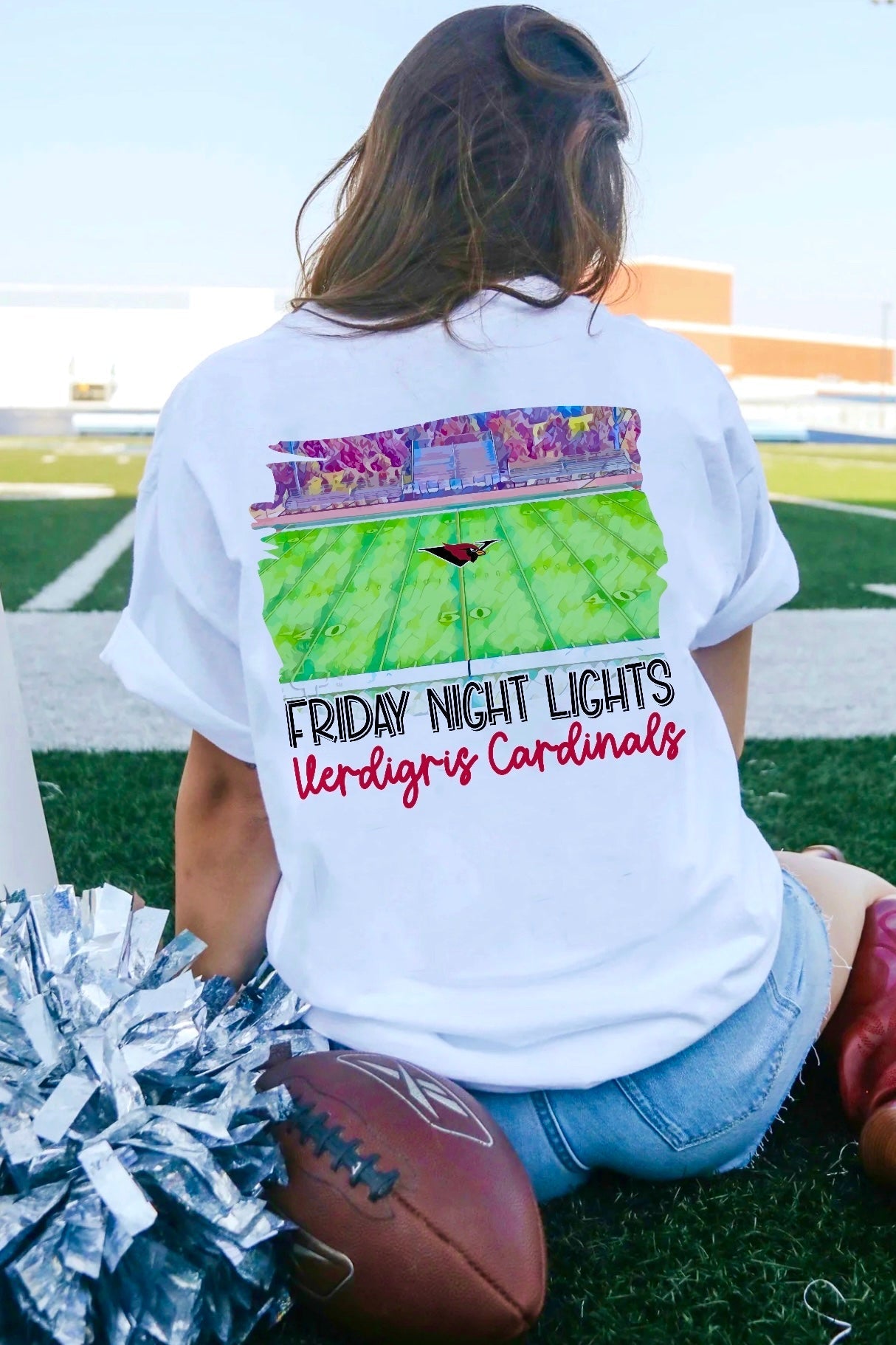 Verdigris Cardinals Watercolor Stadium
