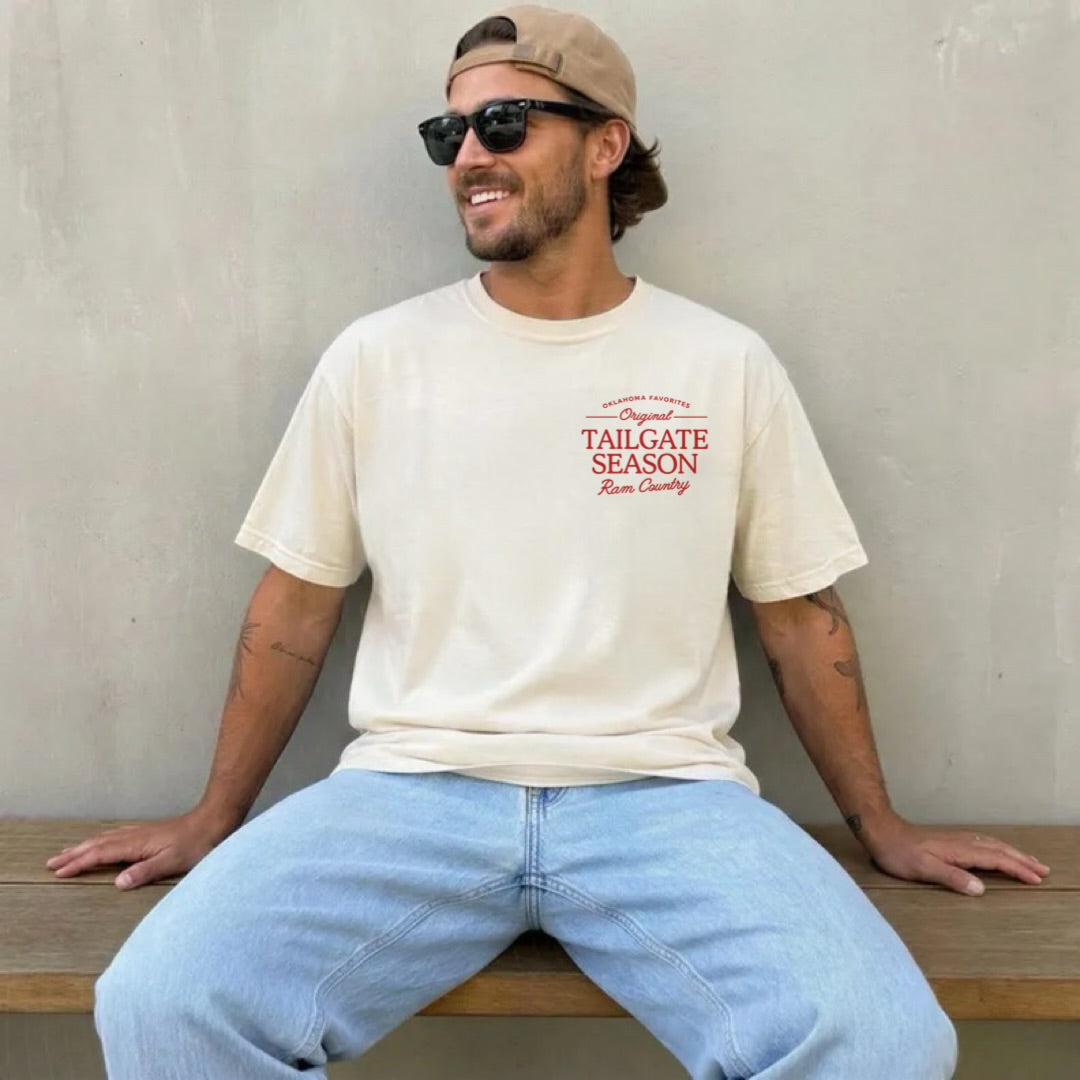 Tailgate Club CUSTOM Mascot Tee Front/Back Logo (2 Colors)
