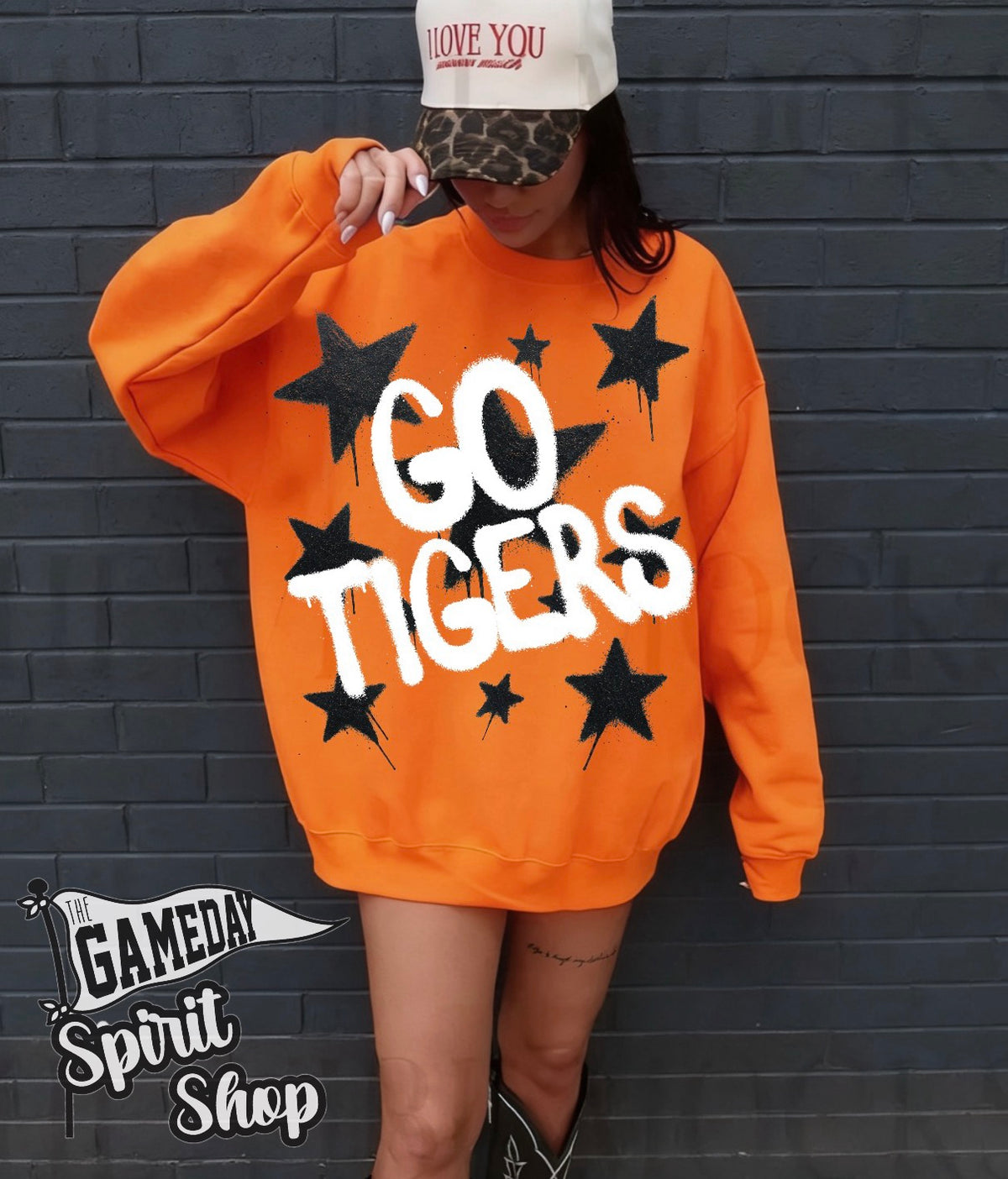 Go Orange Tigers Graffiti Stars