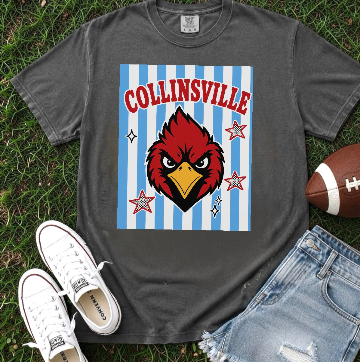 Collinsville Stripe Mascot (3 shirt styles)