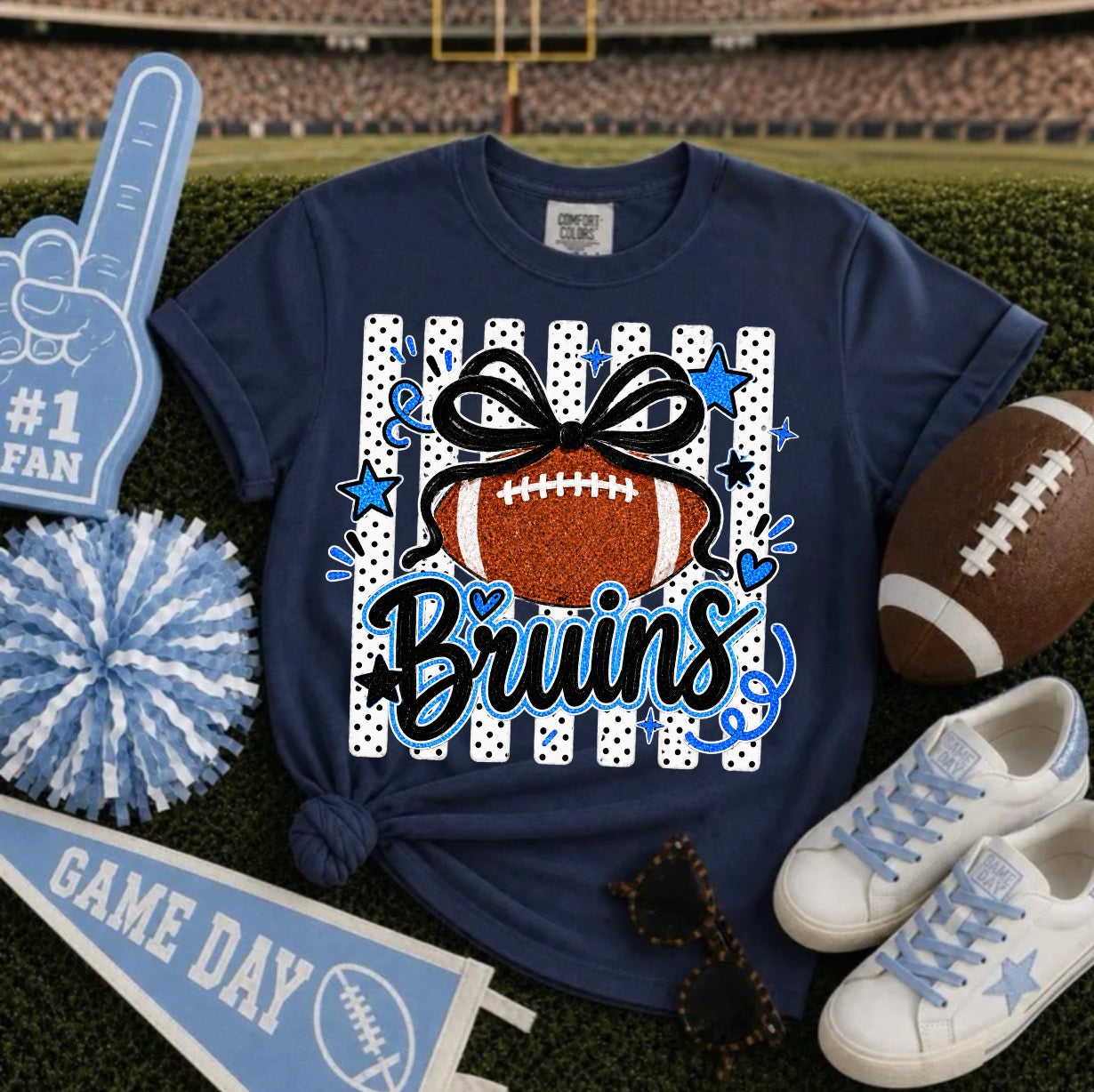 Bruins Football Stripe