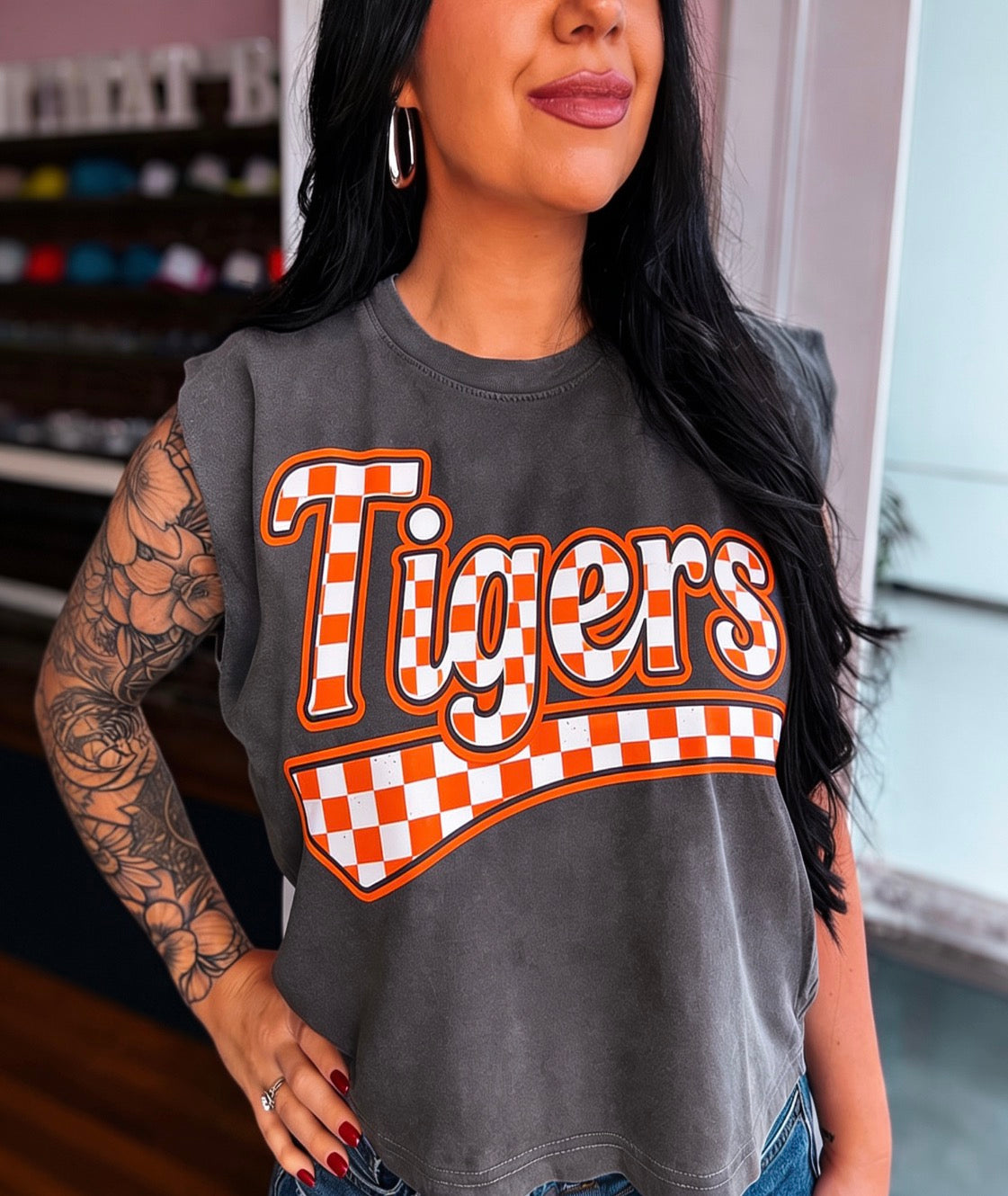 Orange Tigers Checker Script (3 shirt styles)