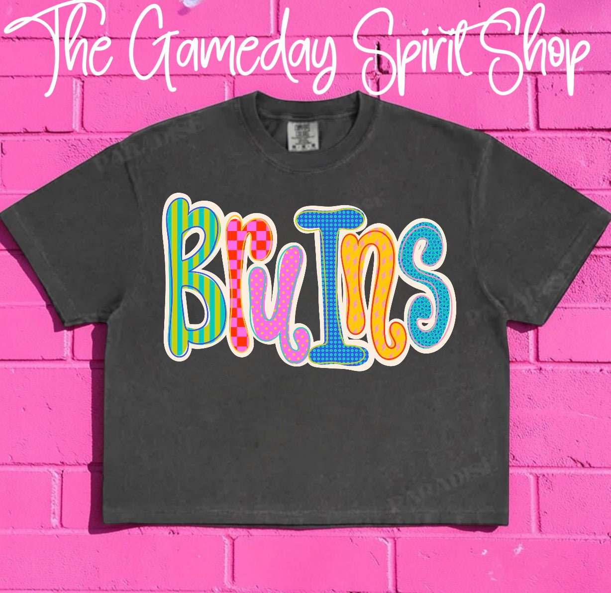 Bruins Neon Bubble Letter (3 shirt styles)