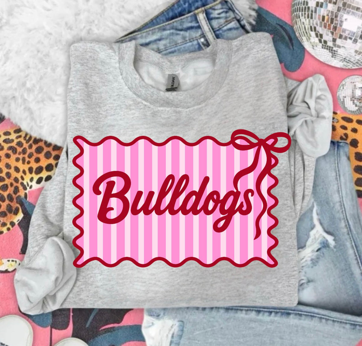 YOUTH Bulldogs Bow Stripe
