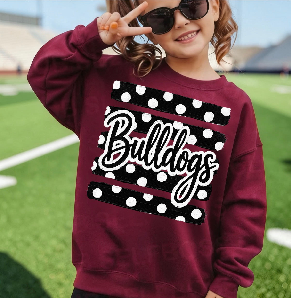 YOUTH Bulldogs Polkadot Stripe
