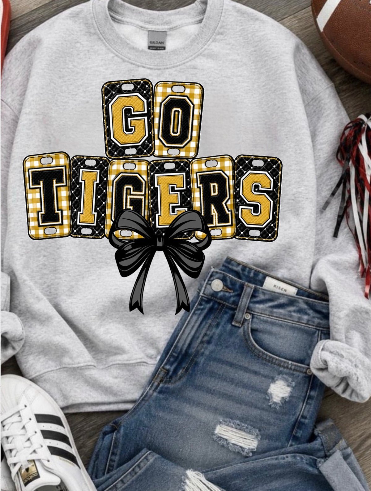 Tigers Tailgate Tags Gold