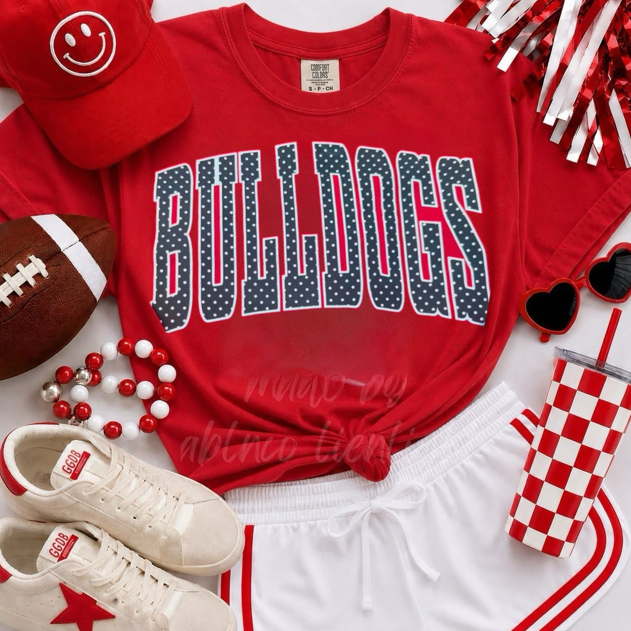 Custom Team Polkadot Tee (Comfort Colors)