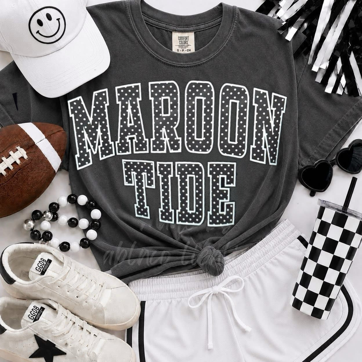 Custom Team Polkadot Tee (Comfort Colors)
