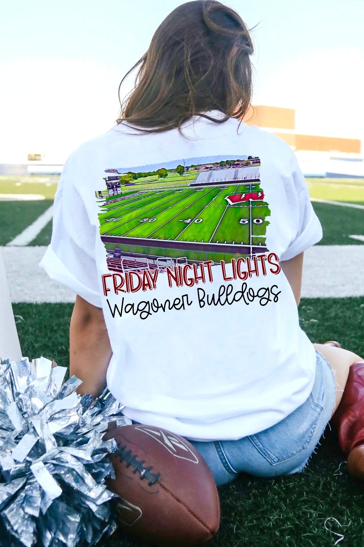 Wagoner Bulldogs Watercolor Stadium