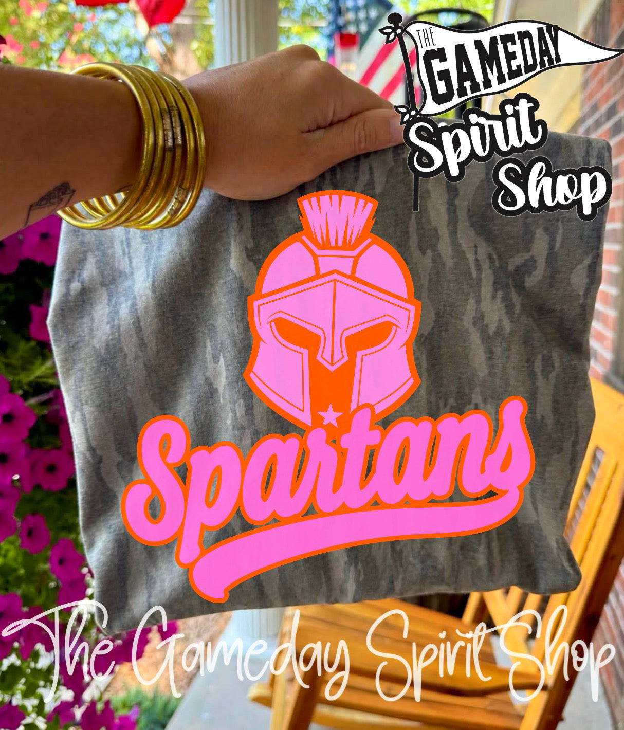 Pink and Orange Spartans