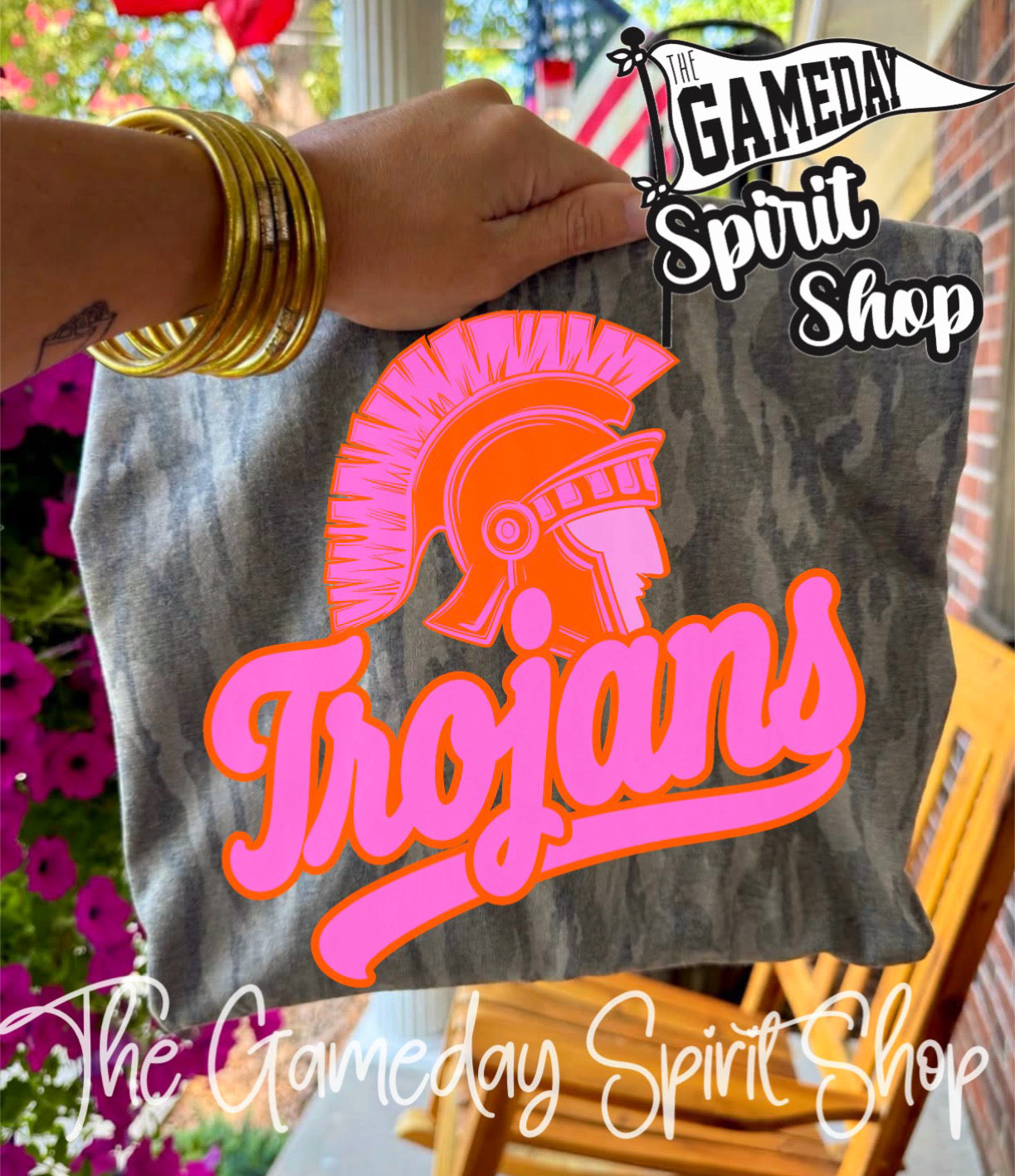 Pink and Orange Trojans