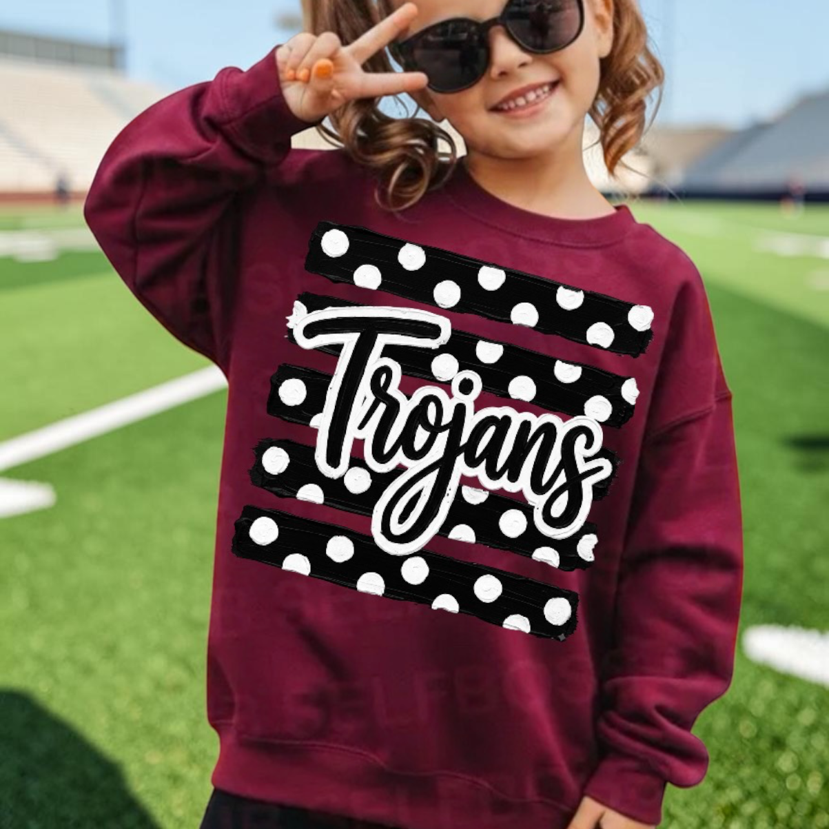 YOUTH Trojans Polkadot Stripe