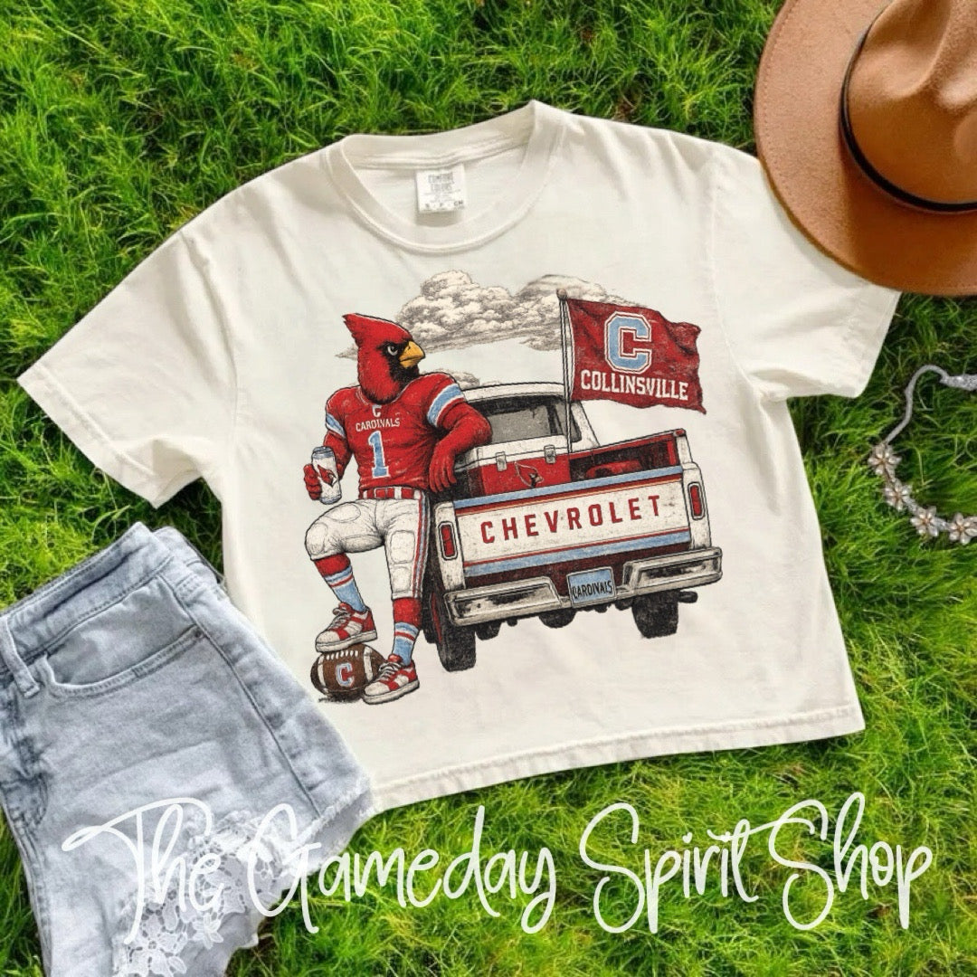 Collinsville Tailgate Club Boxy Crop (2 Colors)