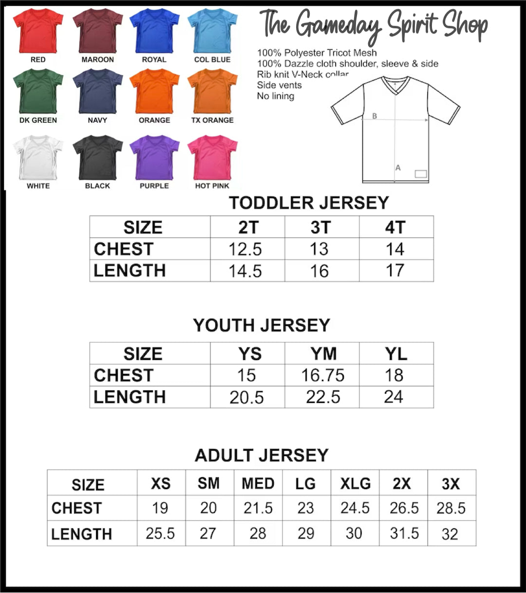 Custom Adult Jersey ONE COLOR