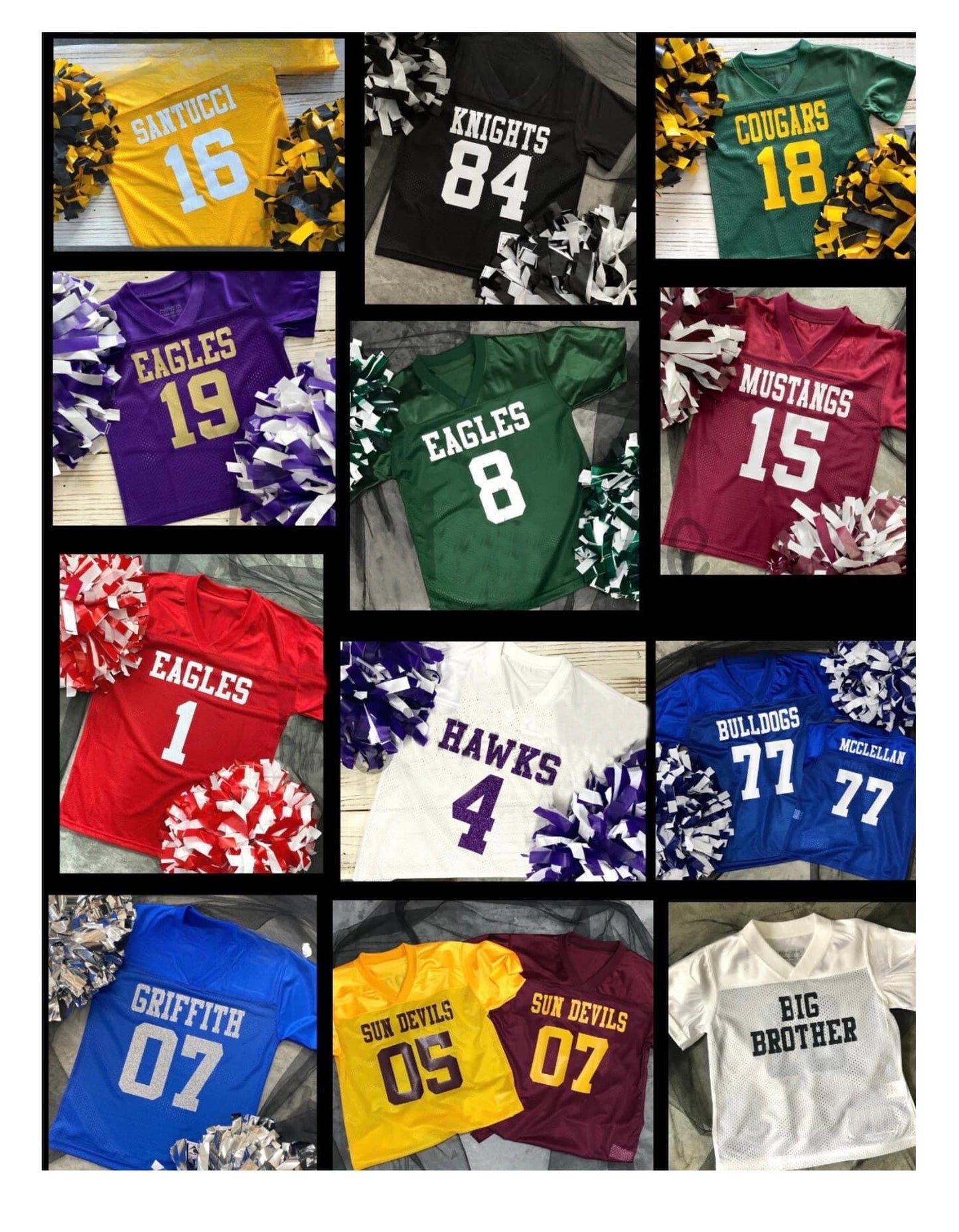 Custom Toddler/Youth Jersey ONE COLOR
